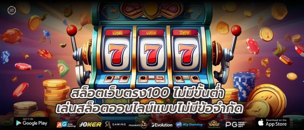 สล็อตเว็บตรง100 ไม่มีขั้นต่ำ เล่นสล็อตออนไลน์แบบไม่มีข้อจำกัด